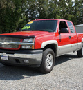 chevrolet silverado 1500 2005 red z71 gasoline 8 cylinders 4 wheel drive 4 speed automatic 27569