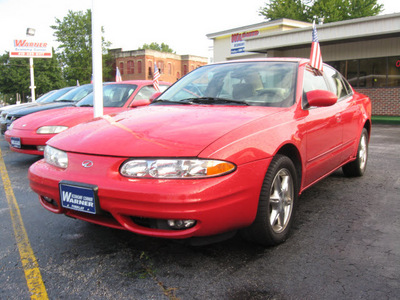 oldsmobile alero 1999 red sedan gls gasoline v6 front wheel drive automatic 45840