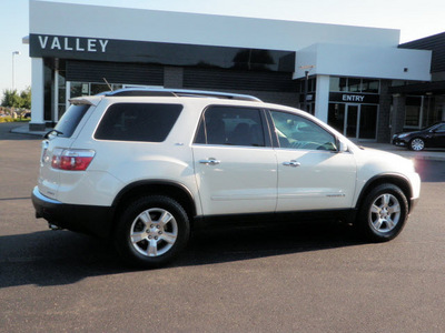 gmc acadia 2008 white suv slt awd gasoline 6 cylinders all whee drive automatic 55124