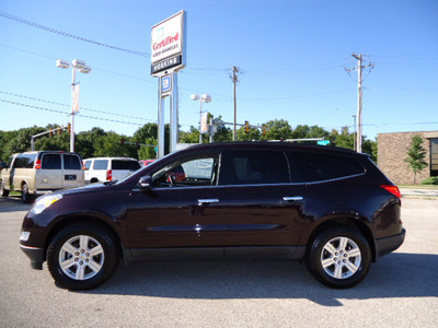 chevrolet traverse 2010 dk  red suv lt gasoline 6 cylinders all whee drive automatic 60007