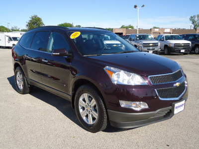 chevrolet traverse 2010 dk  red suv lt gasoline 6 cylinders all whee drive automatic 60007