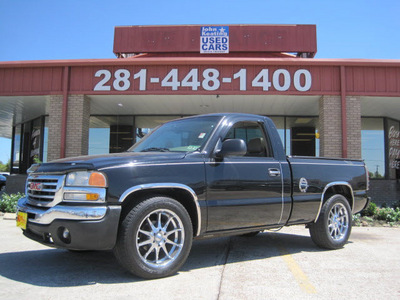 gmc sierra 1500 2003 black pickup truck gasoline 8 cylinders rear wheel drive automatic 77037