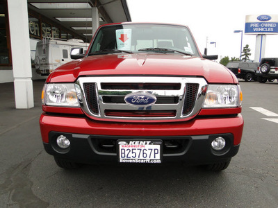 ford ranger 2010 red xlt gasoline 6 cylinders 4 wheel drive automatic 98032