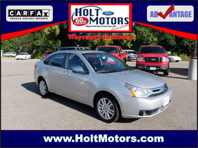 ford focus 2010 silver sedan sel gasoline 4 cylinders front wheel drive automatic with overdrive 55321