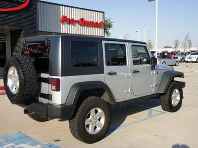jeep wrangler unlimited 2008 silver suv rubicon gasoline 6 cylinders 4 wheel drive automatic 76210
