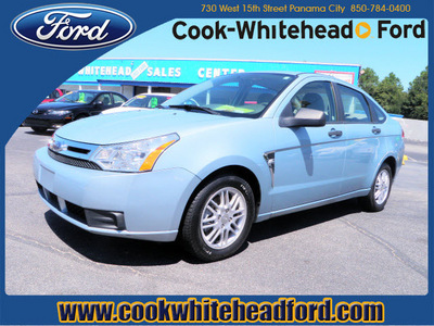 ford focus 2008 lt  blue sedan se gasoline 4 cylinders front wheel drive automatic 32401