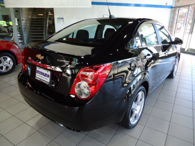 chevrolet sonic 2012 black sedan ltz gasoline 4 cylinders front wheel drive automatic 60007