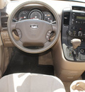 kia sedona 2006 white van lx gasoline 6 cylinders front wheel drive shiftable automatic 76108