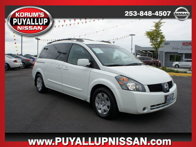 nissan quest 2006 white van gasoline 6 cylinders front wheel drive automatic with overdrive 98371