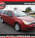 ford focus 2009 red sedan se gasoline 4 cylinders front wheel drive automatic with overdrive 98371