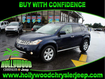 nissan murano 2007 dk  blue suv sl gasoline 6 cylinders front wheel drive automatic 33021