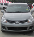nissan versa 2009 gray hatchback gasoline 4 cylinders front wheel drive automatic 33884