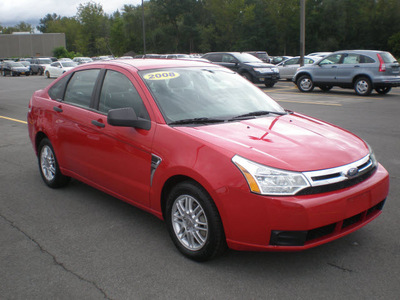 ford focus 2008 red sedan gasoline 4 cylinders front wheel drive automatic with overdrive 13502