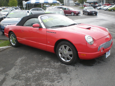 ford thunderbird 2003 red gasoline 8 cylinders dohc rear wheel drive automatic 13502