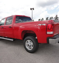 gmc sierra 2500 2012 red diesel 8 cylinders 4 wheel drive automatic 45324