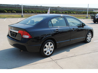 honda civic 2009 black sedan lx gasoline 4 cylinders front wheel drive automatic 77065