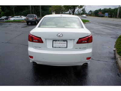 lexus is 250 2008 white sedan premium package gasoline 6 cylinders all whee drive automatic 07755