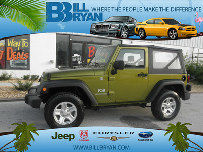 jeep wrangler 2007 green suv x gasoline 6 cylinders 4 wheel drive automatic 34731