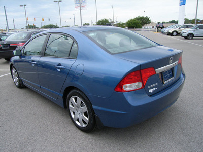 honda civic 2010 blue sedan lx gasoline 4 cylinders front wheel drive automatic 46219