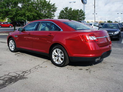 ford taurus 2010 red sedan sel gasoline 6 cylinders front wheel drive shiftable automatic 46168
