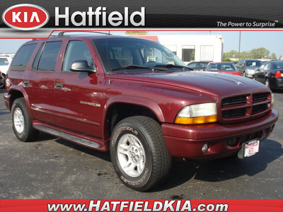 dodge durango 2001 dk  red suv slt gasoline 8 cylinders 4 wheel drive automatic with overdrive 43228