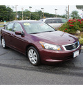 honda accord 2008 basque red sedan ex l gasoline 4 cylinders front wheel drive 5 speed automatic 07724
