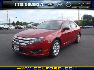 ford fusion 2010 dk  red sedan se flex fuel 6 cylinders front wheel drive automatic 98632