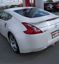 nissan 370z 2011 white coupe gasoline 6 cylinders rear wheel drive 6 speed manual 46219