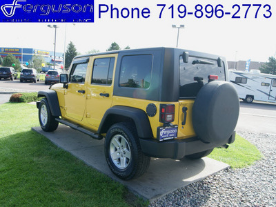 jeep wrangler unlimited 2008 yellow suv x gasoline 6 cylinders 2 wheel drive 6 spd 80910