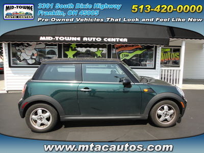 mini cooper 2007 dk  green hatchback gasoline 4 cylinders front wheel drive 5 speed manual 45005