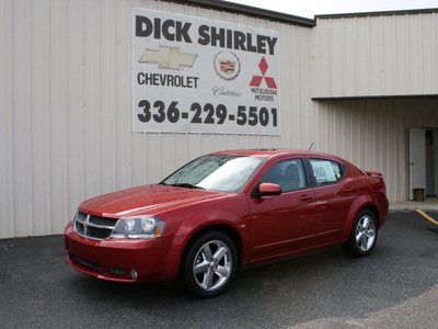 dodge avenger 2008 red sedan r t gasoline 6 cylinders front wheel drive automatic 27215