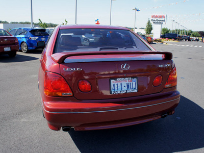 lexus gs300 2001 red sedan gasoline 6 cylinders rear wheel drive automatic 98371