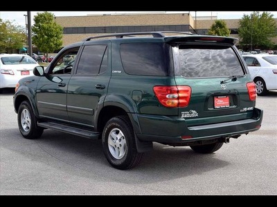 toyota sequoia 2002 green suv limited gasoline 8 cylinders 4 wheel drive 4 speed automatic 46219