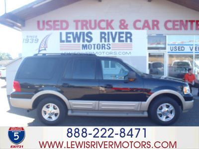 ford expedition 2006 black suv eddie bauer gasoline 8 cylinders 4 wheel drive automatic 98674