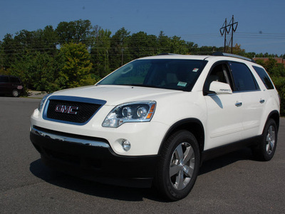 gmc acadia 2011 white suv slt 1 gasoline 6 cylinders front wheel drive automatic 27330