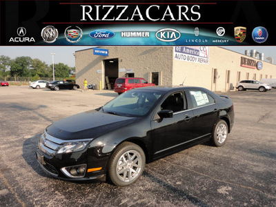 ford fusion 2012 black sedan sel flex fuel 6 cylinders front wheel drive automatic with overdrive 60546