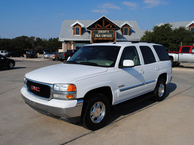 gmc yukon 2004 white suv slt flex fuel 8 cylinders rear wheel drive automatic 76087