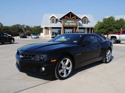 chevrolet camaro 2011 black coupe ss gasoline 8 cylinders rear wheel drive 6 speed manual 76087