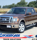 ford f 150 2011 brown lariat gasoline 6 cylinders 4 wheel drive automatic 62708