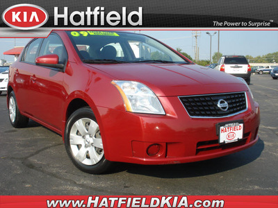 nissan sentra 2009 dk  red sedan 2 0 gasoline 4 cylinders front wheel drive automatic 43228