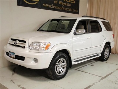 toyota sequoia 2007 off white suv limited gasoline 8 cylinders 4 wheel drive 5 speed automatic 55391