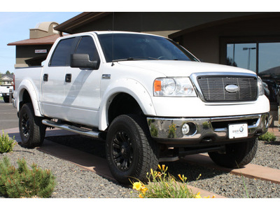 ford f 150 2007 white lariat flex fuel 8 cylinders 4 wheel drive automatic 99352