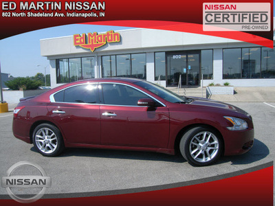 nissan maxima 2009 dk  red sedan gasoline 6 cylinders front wheel drive automatic 46219