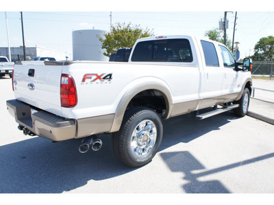 ford f 350 super duty 2012 white platinum meta lariat biodiesel 8 cylinders 4 wheel drive shiftable automatic 77388