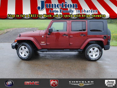 jeep wrangler unlimited 2008 dk  red suv sahara gasoline 6 cylinders 4 wheel drive automatic 44024
