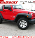 jeep wrangler 2010 red suv 4x4 sport gasoline 6 cylinders 4 wheel drive 6 speed manual 45840