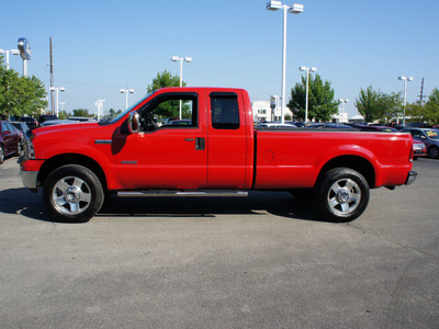 ford f 250 super duty 2007 red lariat diesel 8 cylinders 4 wheel drive automatic with overdrive 46168