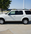 ford explorer 2010 white suv xlt gasoline 6 cylinders 2 wheel drive automatic with overdrive 76108