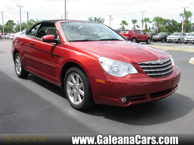 chrysler sebring 2008 red touring flex fuel 6 cylinders front wheel drive 4 speed automatic 33912