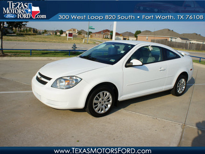 chevrolet cobalt 2010 white coupe lt gasoline 4 cylinders front wheel drive automatic 76108